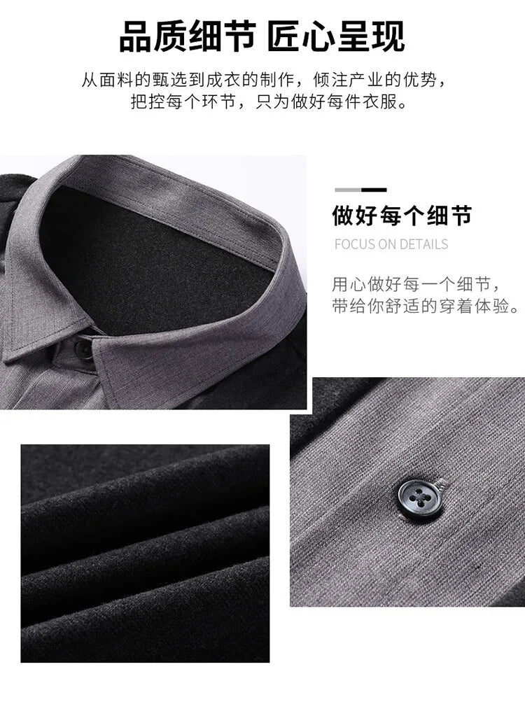 Camisa de Manga Longa com falsa camisa interna(apenas uma peça). Uso social e de negócios