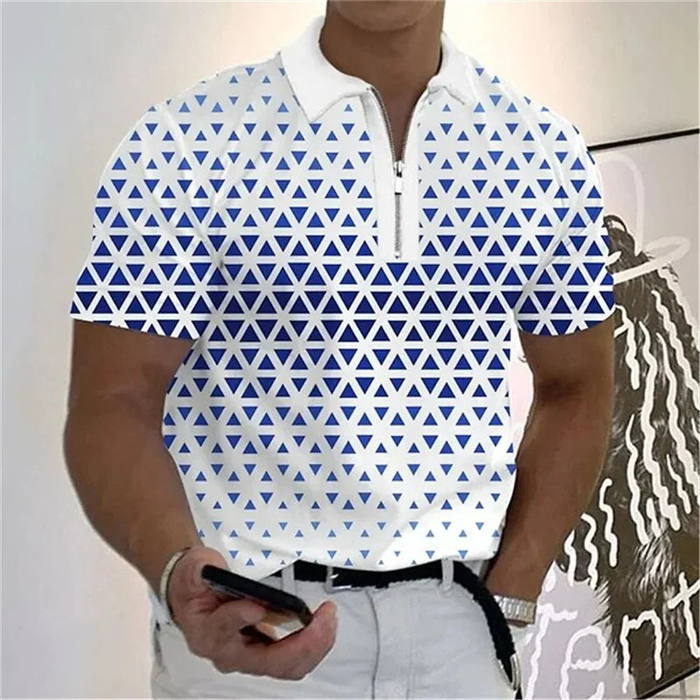 Camisa Polo com Zíper