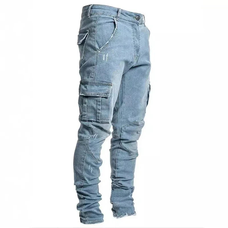 Calça cargo multi bolsos