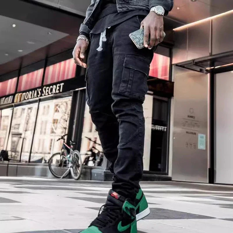 Calça cargo multi bolsos