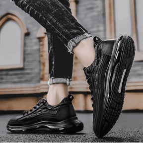 Tênis Masculino Estilo Couro de Crocodilo