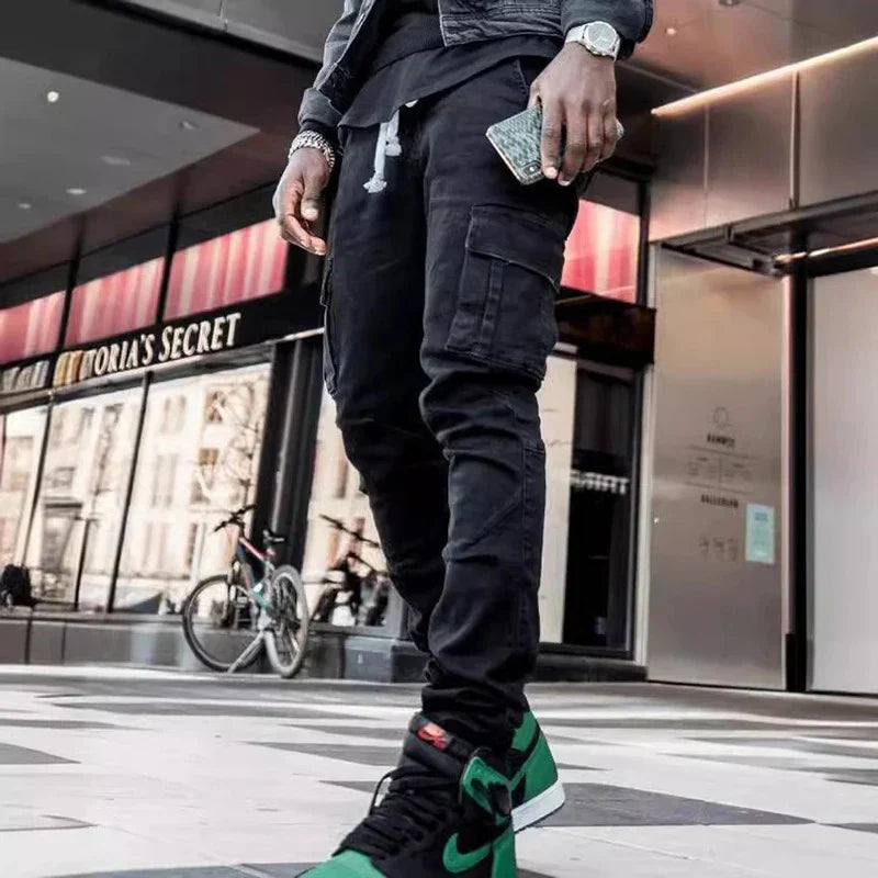 Calça cargo multi bolsos
