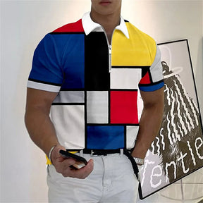 Camisa Polo com Zíper