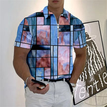 Camisa Polo multicolorida com zíper