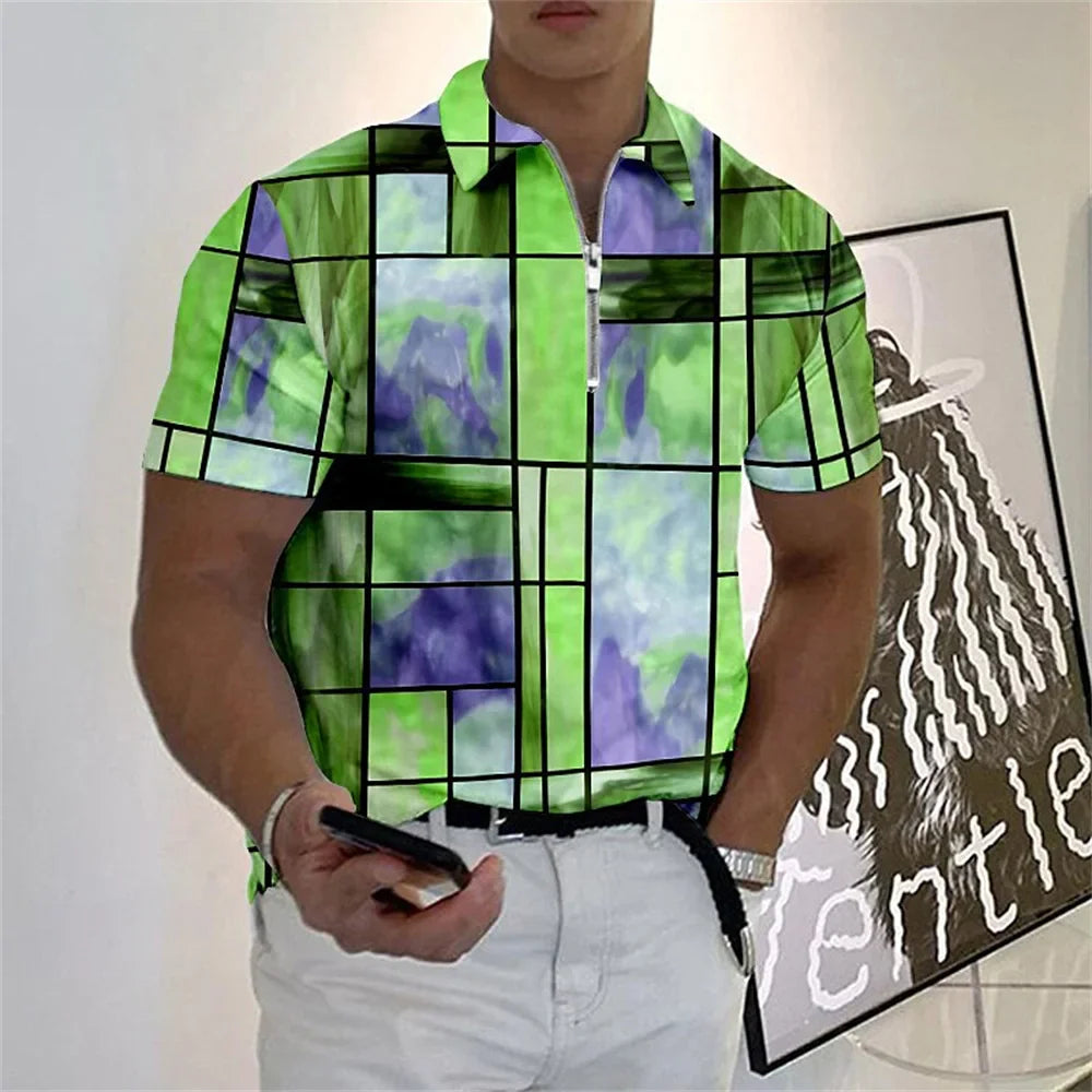 Camisa Polo com Zíper