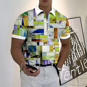 Camisa Polo com Zíper