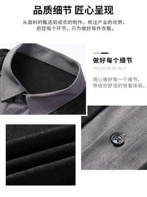 Camisa de Manga Longa com falsa camisa interna(apenas uma peça). Uso social e de negócios