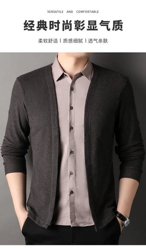 Camisa de Manga Longa com falsa camisa interna(apenas uma peça). Uso social e de negócios