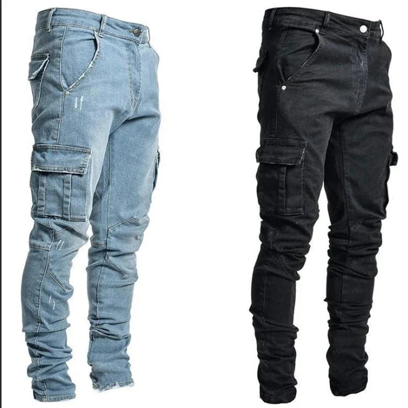 Calça cargo multi bolsos