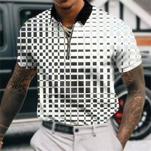 Camisa Polo com Zíper