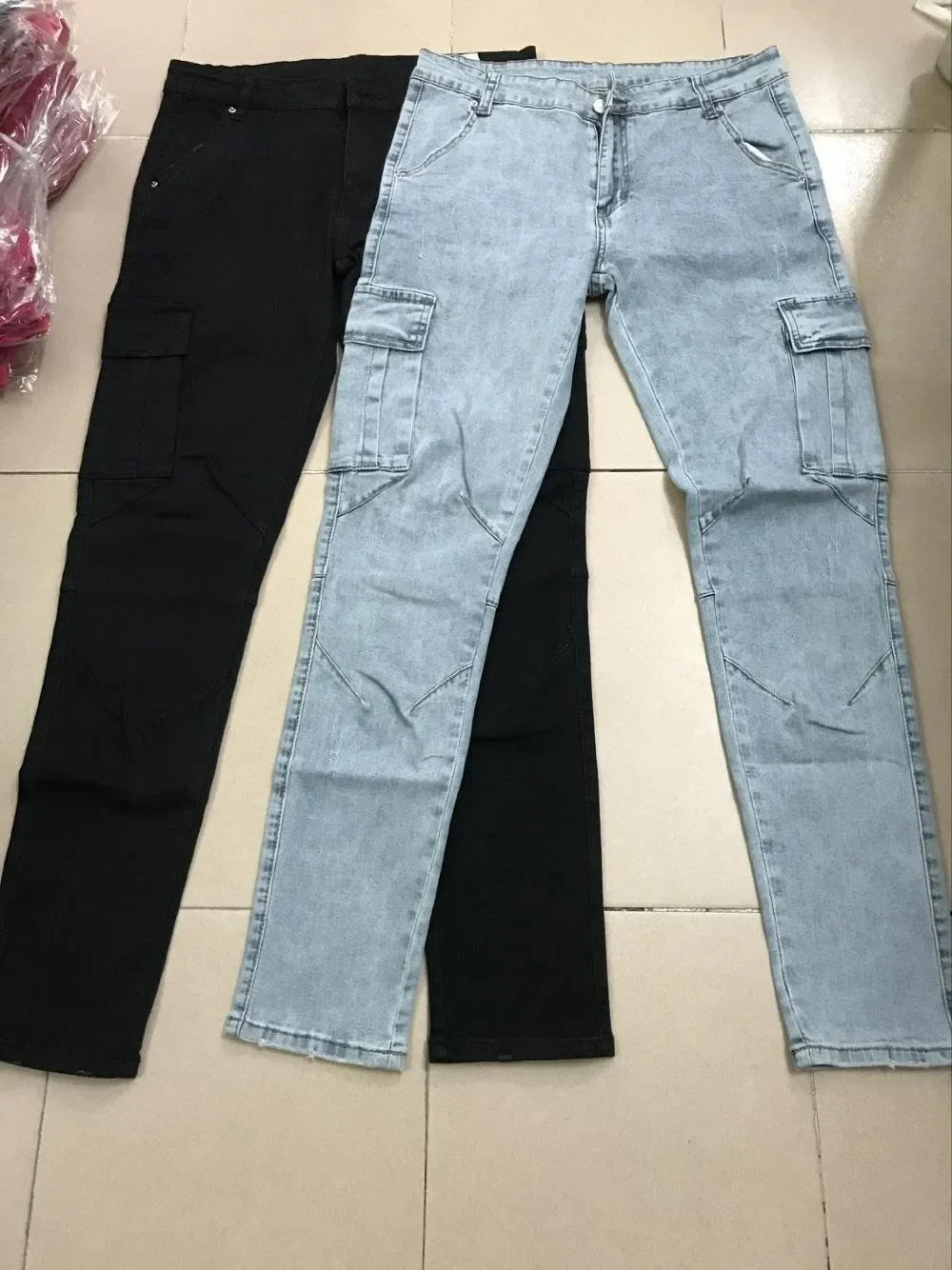Calça cargo multi bolsos