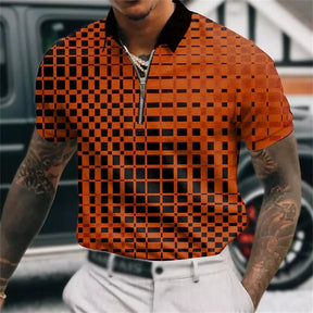 Camisa Polo com Zíper